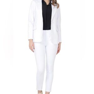 Women's White Pant Suit